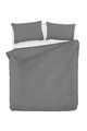 Lenjerie de pat dubla King Quilt (EU) Fresh Color, Mijolnir, 3 piese, 240x220 cm, bumbac ranforce, gri