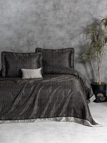 Set cuvertura de pat dubla 3 piese, Vivian - Grey, Cotton Box, Poliester