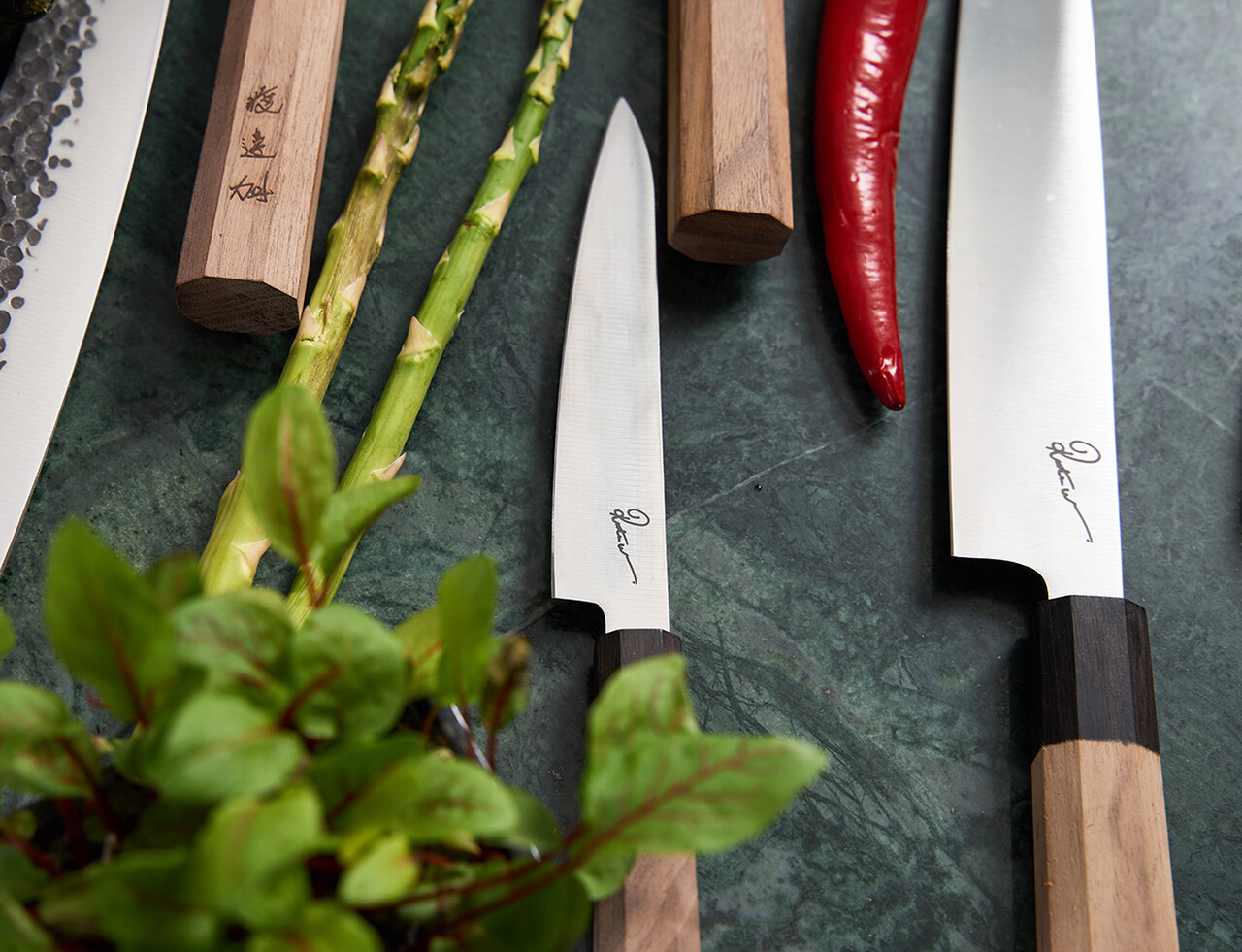 Cutit universal, Samurai Gourmet by Rikito Watanabe si Cooking by Heinner, 13 cm, inox/lemn, maro - imagine 3
