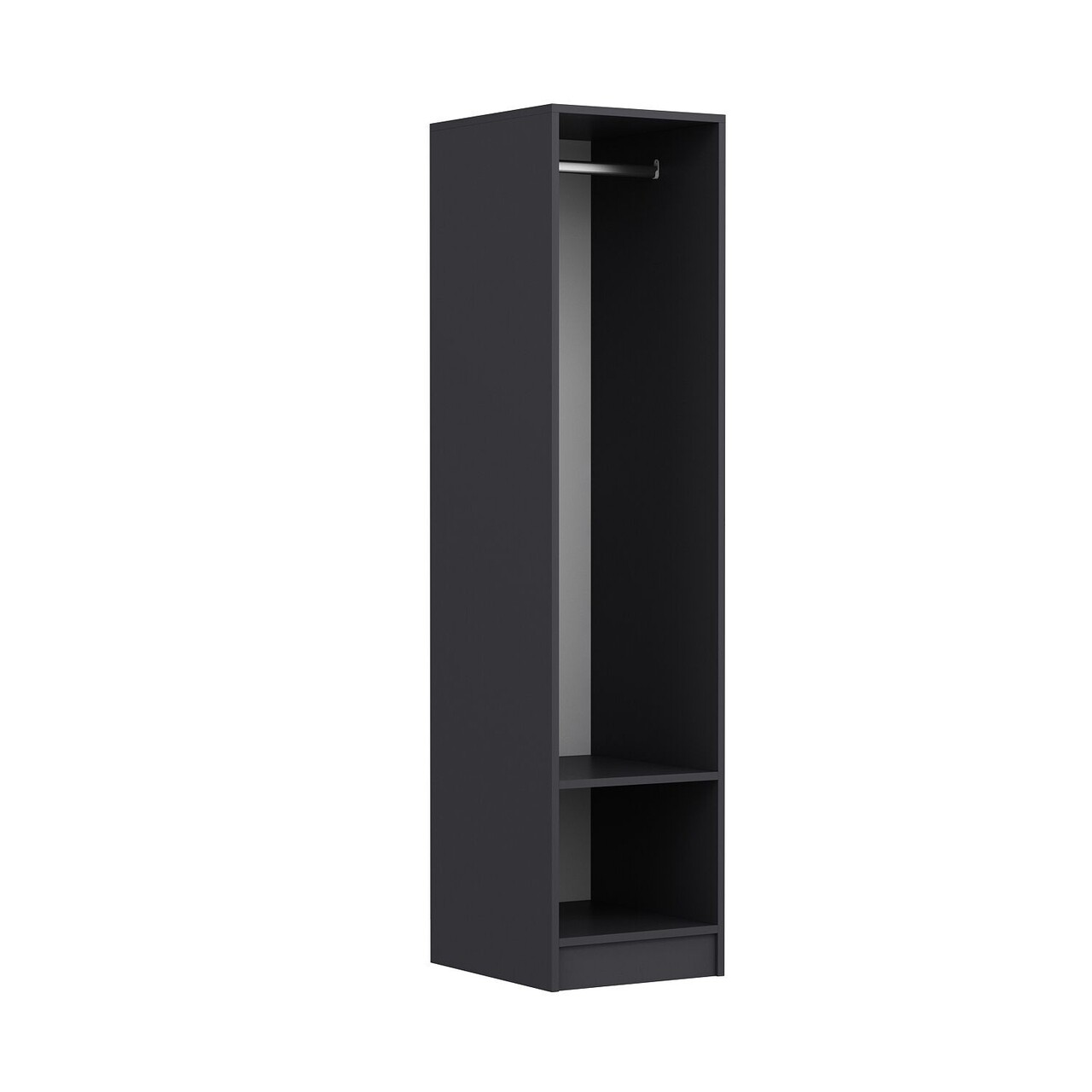 Dulap pentru haine, Minerva, M2001, Antracit - 1 | YEO