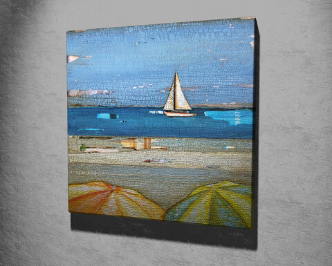 Tablou decorativ, kc207, canvas, lemn, multicolor