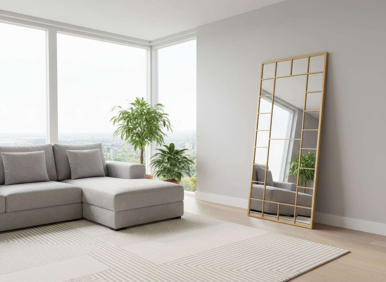 Oglinda Cheval Hanah Home Boxia 80x180 cm Metal Auriu