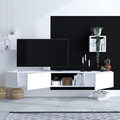 Comoda TV, Emerald, Pandora, 180x25x30 cm, Alb