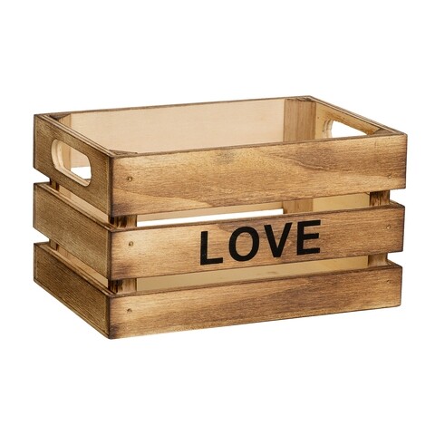 Cutie pentru depozitare, Love, Creaciones Meng, 18x12x10 cm, MDF