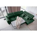 Coltar extensibil dreapta 4 locuri ELTAP, RT-35LO, Noble, 255x201x100 cm, lemn/poliester, verde inchis