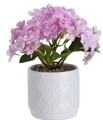 Floare artificiala in ghiveci Excellent, 10x10x25 cm, polipropilena, roz