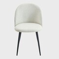 Scaun Ampla, Homla, 56x47x78 cm, metal/poliester, ecru