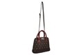 Geanta Beverly Hills Polo Club, 710, piele ecologica, maro/rosu