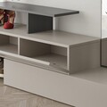 Cuier Ramda, Decortie, 154x35x137 cm, cafeniu/antracit