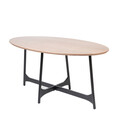 Masa Savelma, Homla, 160x80x76 cm, MDF/metal, natur/negru