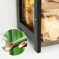 Raft organizator pentru masa Vasagle, 42x18x43 cm, bambus/MDF, maro/negru