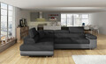 Coltar extensibil stanga 4 locuri, ELTAP, Anton, 272x203x85 cm, lemn/poliester, gri inchis/gri
