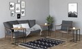 Set masute 3 piese, Puqa Design, Stoli, PAL, Negru / Vechi