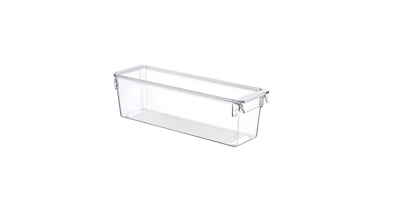 Set organizatoare frigider, Hermia, 639OKK1123, Dimensiune medie: 37 x 15 x 10 cm (3 bucăți), Transparent - imagine 7