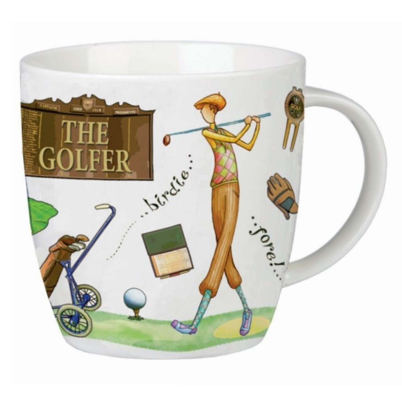 Cana In Cutie Cadou, Golfer, Churchill, Portelan Fine China, 400 Ml