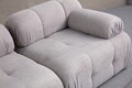 Canapea 2 locuri, Atelier del Sofa, 560ARE1558, Lemn de fag / PAL, Gri deschis
