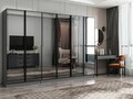 Dulap pentru haine, Hanah Home, Nisa, 270x210x52 cm, Antracit