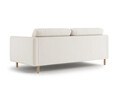 Canapea 3 locuri, Eden, Micadoni, 173x92x90 cm, catifea, bej