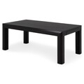 Masa dining extensibila, Chic, L.200/250/300 l.100 H.76, mdf/pal/furnir de mesteacan, wenge