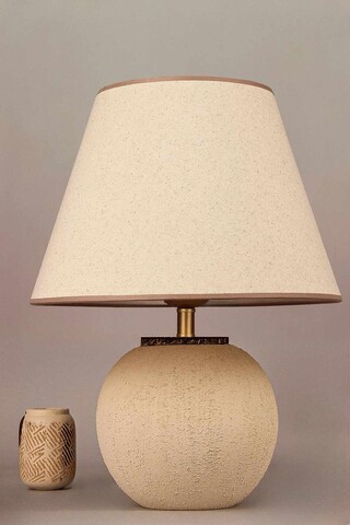 Lampa de masa, L'essentiel Maison, 687HMY2558, Crem