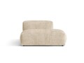 Modul dreapta pentru canapea, 2 locuri, Martina-212, Micadoni Home, 133x106x75 cm, velur, bej deschis