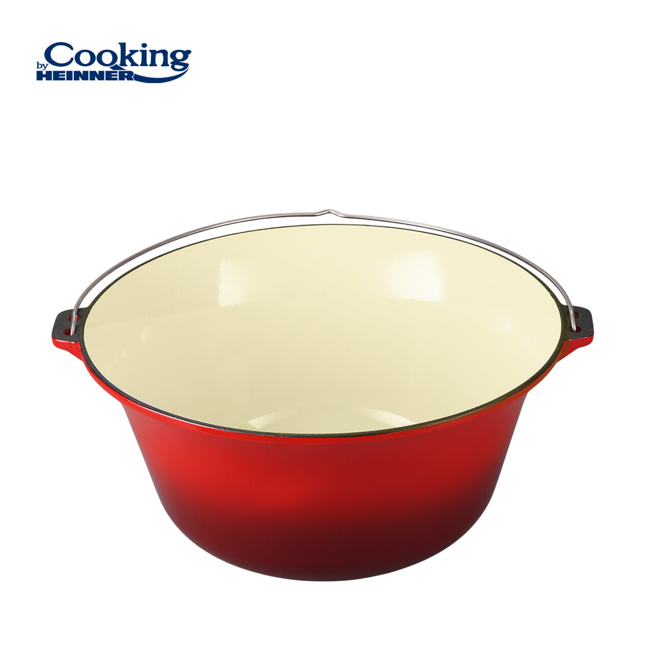 Ceaun Cooking by Heinner, 49x23 cm, 22 L, fonta emailata, rosu - view 5