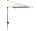 Umbrela Half Round, Ø250 cm, poliester, alb