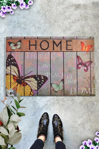 Covoraș din PVC, Butterfly, 40x60 cm, PVC, Multicolor