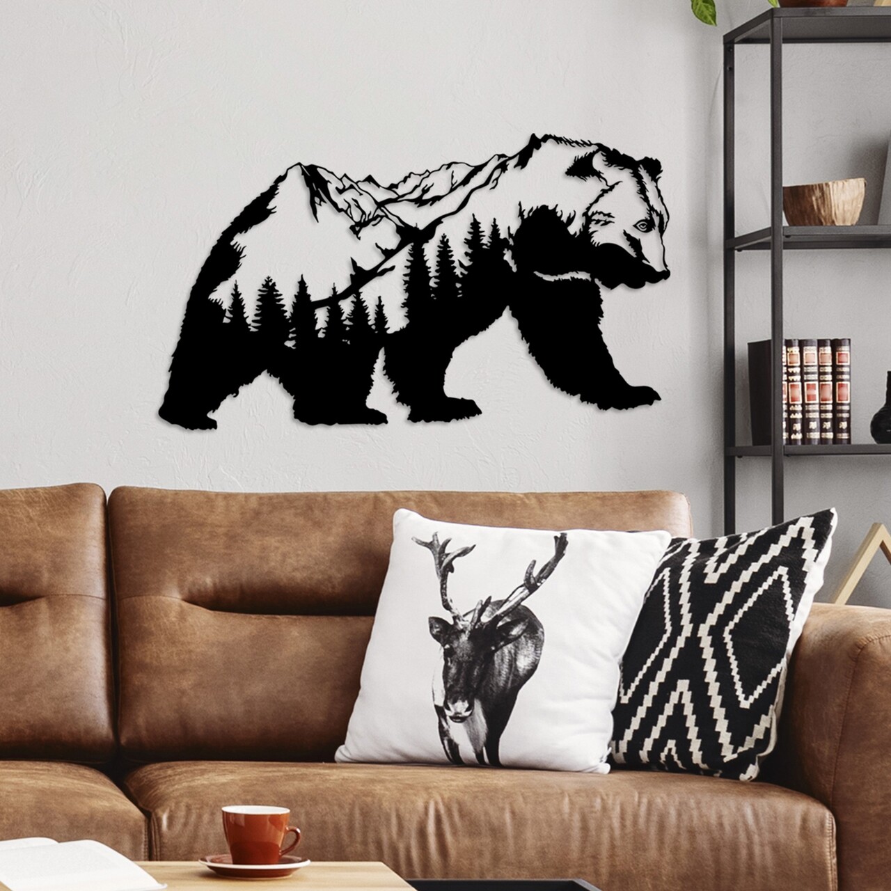 Decoratiune de perete, Orso-1, (Grosime: 1,5 mm), Negru - view 2