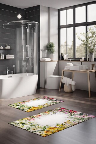 Set covorase de baie, Cartwright, CT-5227, Poliester, Multicolor