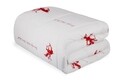 Pilota matlasata 195x215 cm, 100% bumbac, Beverly Hills Polo Club, Guadiana Red, alb/rosu