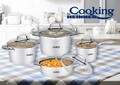 Set pentru gatit Troya, Heinner, 8 piese, inox, argintiu