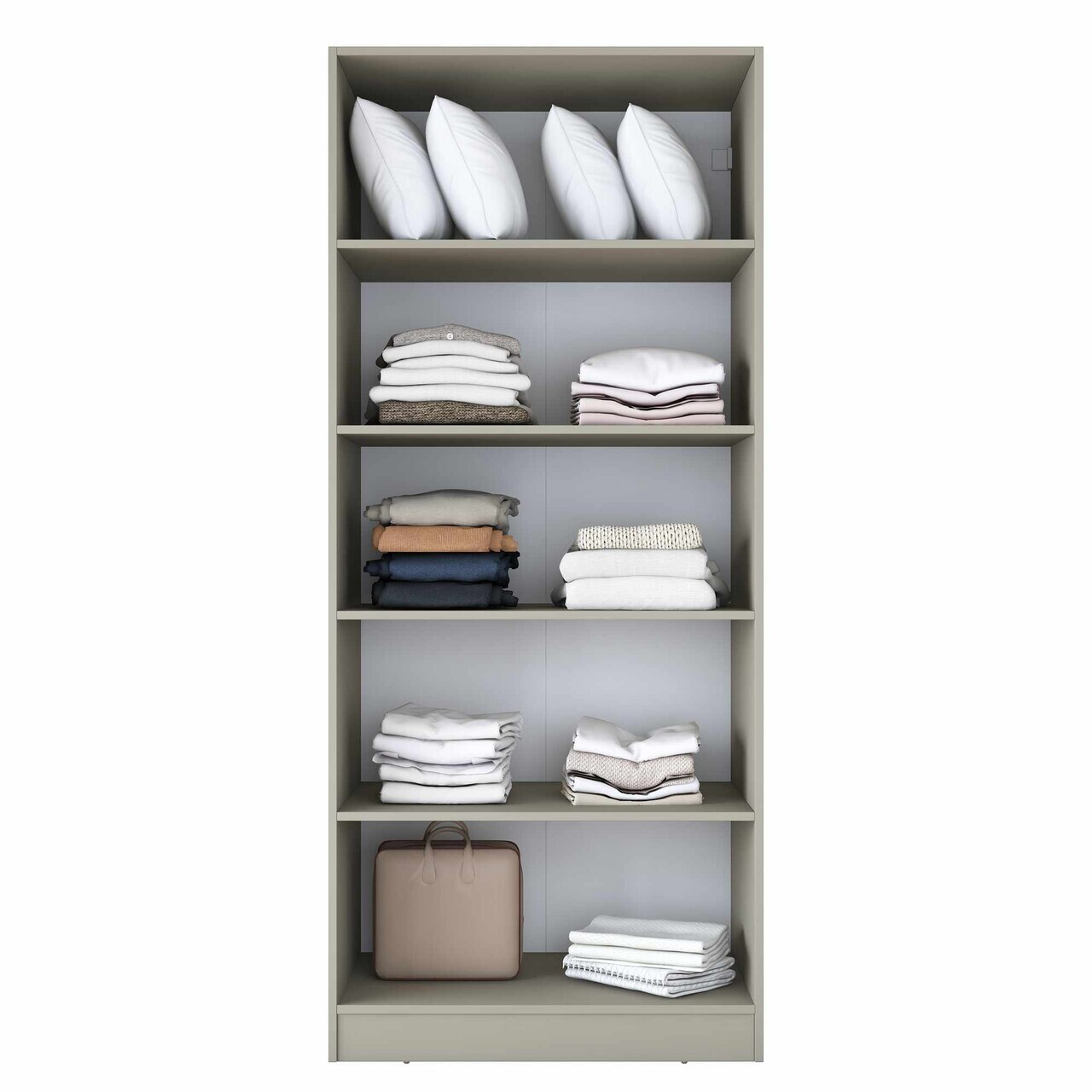 Dulap pentru haine, Hanah Home, BA288, 90x210x57.5 cm, Gresie — imaginea 6