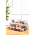Set recipiente depozitare, Fremont, 964FRM5376, Plastic , 10 x 10 x 9,5 cm/ 550 ml, Alb