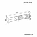 Comoda TV, Odessa, Regina, 160x50x29.6 cm, Antracit