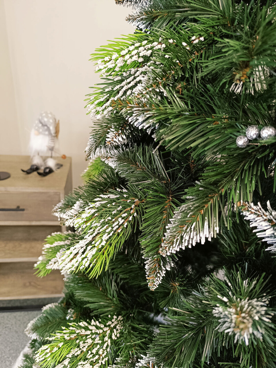 Brad artificial Christmas Deluxe by Sersimo, Diamant, 2D+3D, 220cm — imaginea 9