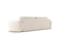Canapea extensibila 3 locuri, Tonale, Cosmopolitan Design, 262x105x88 cm, tesatura chenille, bej deschis