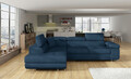 Coltar extensibil stanga 4 locuri, ELTAP, Anton, 272x203x85 cm, lemn/poliester, bleumarin