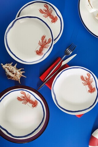 Set platouri servire desert, Hermia, 710KTP3776, Portelan, Multicolor