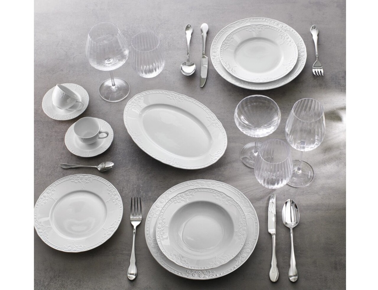 Platou servire, Ricordi, Brandani, 30.5x21.5 cm, portelan New Bone China