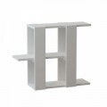 Masuta pentru living, Homitis, Slalom - White, 22x70x57 cm