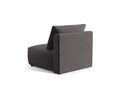 Modul pentru canapea, 1 loc, Chris-184, Micadoni Home, 100x85x80 cm, catifea, gri inchis