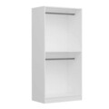 Dulap pentru haine, Minerva, Kale Chain Antique White, 90x210x52 cm, PAL, Alb