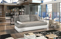 Canapea extensibila 3 locuri ELTAP, Milo, 213x95x90 cm, lemn/poliester, gri/alb
