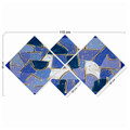 Set 4 tablouri decorative, 4MDF3586212, MDF, Imprimat UV, Multicolor