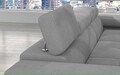 Coltar extensibil dreapta 4 locuri ELTAP, Armd-11, Armando, 289x203x85 cm, lemn/poliester, gri deschis/gri inchis