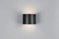 Aplica de perete pentru exterior Genie, RL NOW, 14x12x10 cm, 1W, 2x SMD, plastic, negru mat