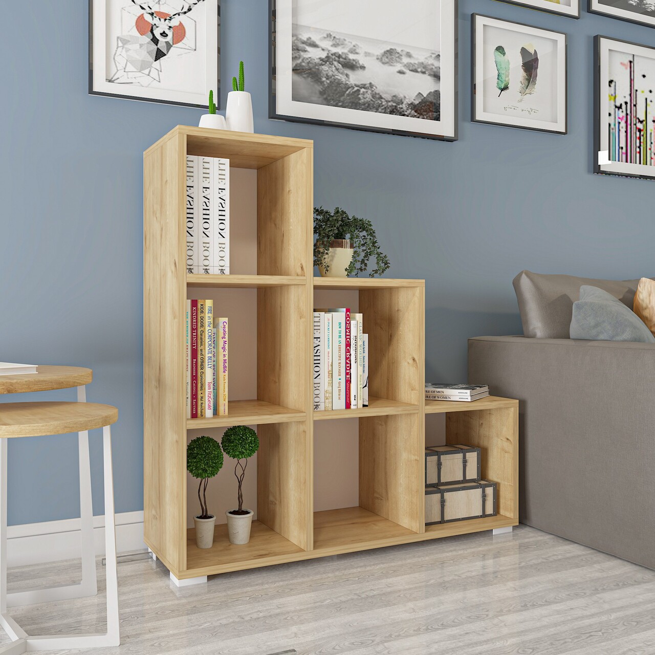 Dulap multifunctional, Inarch, Ç007, 90x96.6x29.6 cm, PAL, Maro - 2 | YEO