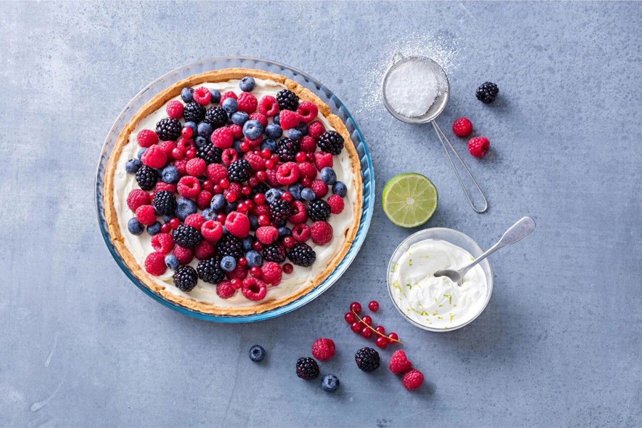 Set 2 forme tarta, sticla termorezistenta, 26cm/28cm - Pyrex - imagine 6