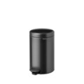 Cos de gunoi cu pedala, Brabantia, NewIcon, 12 L, 33.8x25.1x41.1 cm, otel, gri inchis